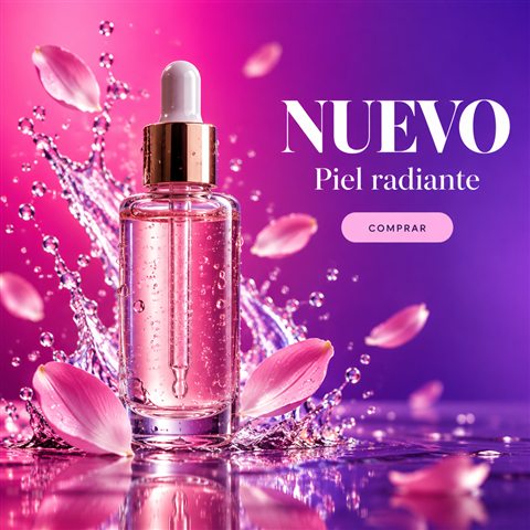 Anuncio de ejemplo de un sérum facial